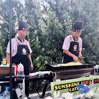 Live hibachi performance at your home