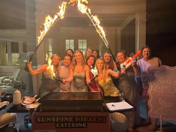 30A hibachi at home
